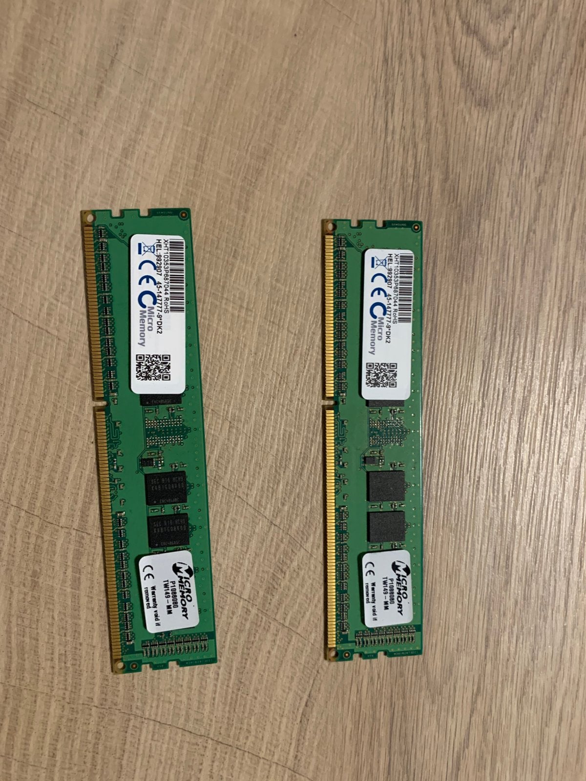 2x 4 GB DDR3 Desktop RAM Geheugenmodule (8GB totaal), Gebruikt, 8 GB, DDR3, Ophalen of Verzenden