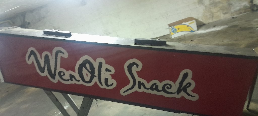 Enseigne lumineuse 200 x 50, Ophalen, Reclamebord, Gebruikt, Ac2roues@hotmail.com