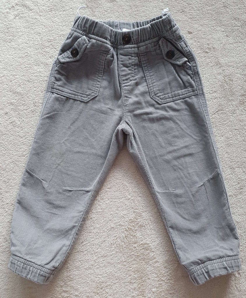 Pantalon en velours côtelé gris - Taille 92 - Baby Club, Kinderen en Baby's, Zo goed als nieuw, Baby Club, Jongen, Ophalen