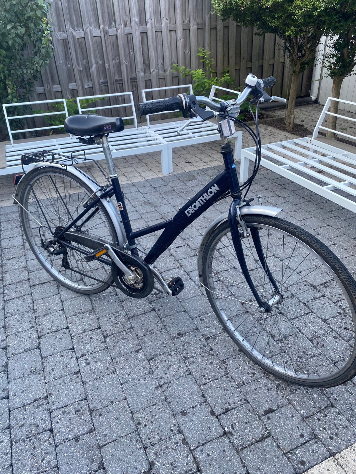 Blauwe decathlon fiets, Fietsen en Brommers, Ophalen, Gebruikt, Overige merken