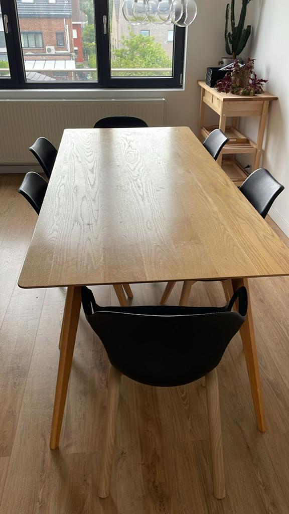 Tafel met 8 stoelen, Huis en Inrichting, Ophalen, Zo goed als nieuw