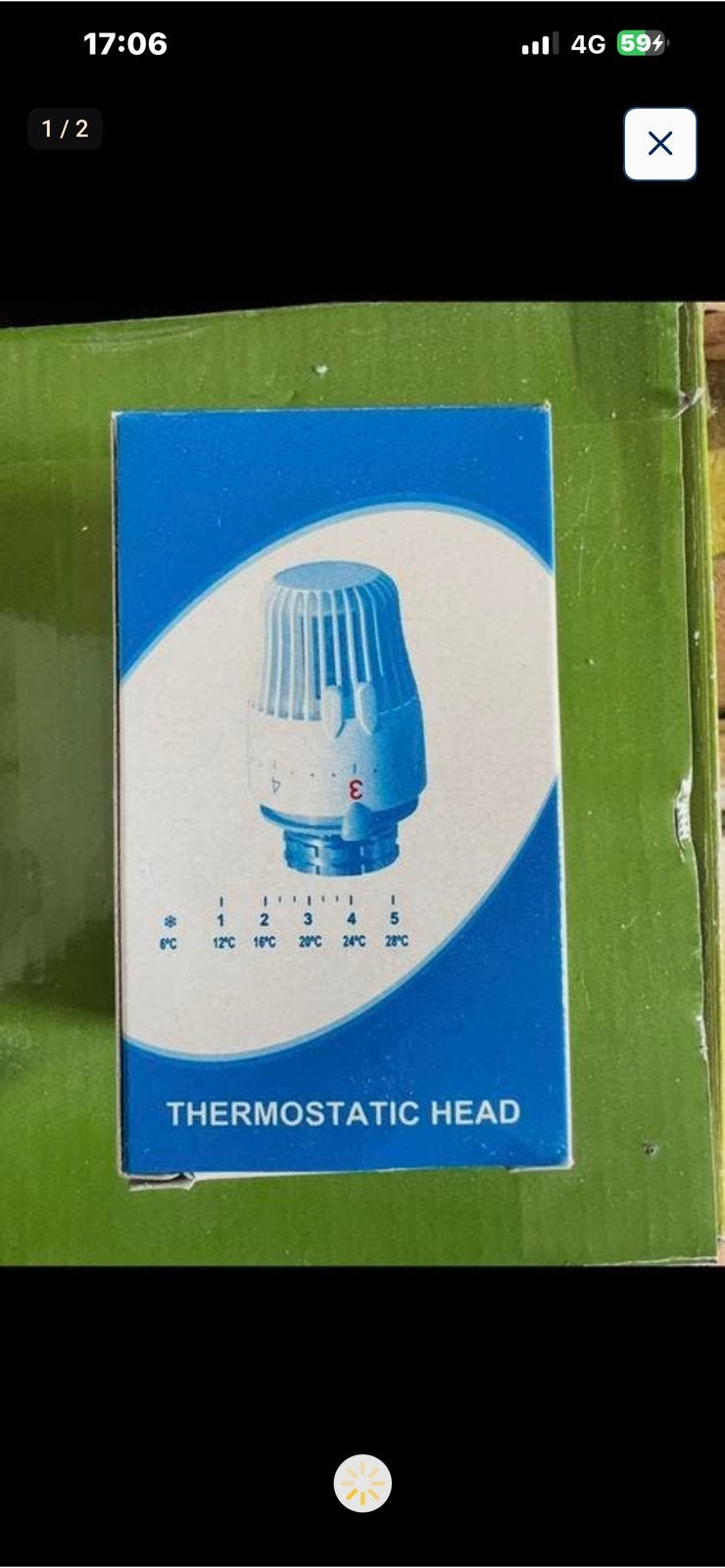 Thermostat radiateur neuf, Enlèvement ou Envoi, Comme neuf, Radiateur