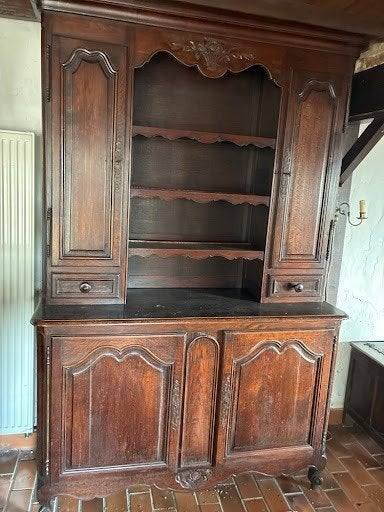 Grand vaisselier / dressoir en bois massif, Enlèvement