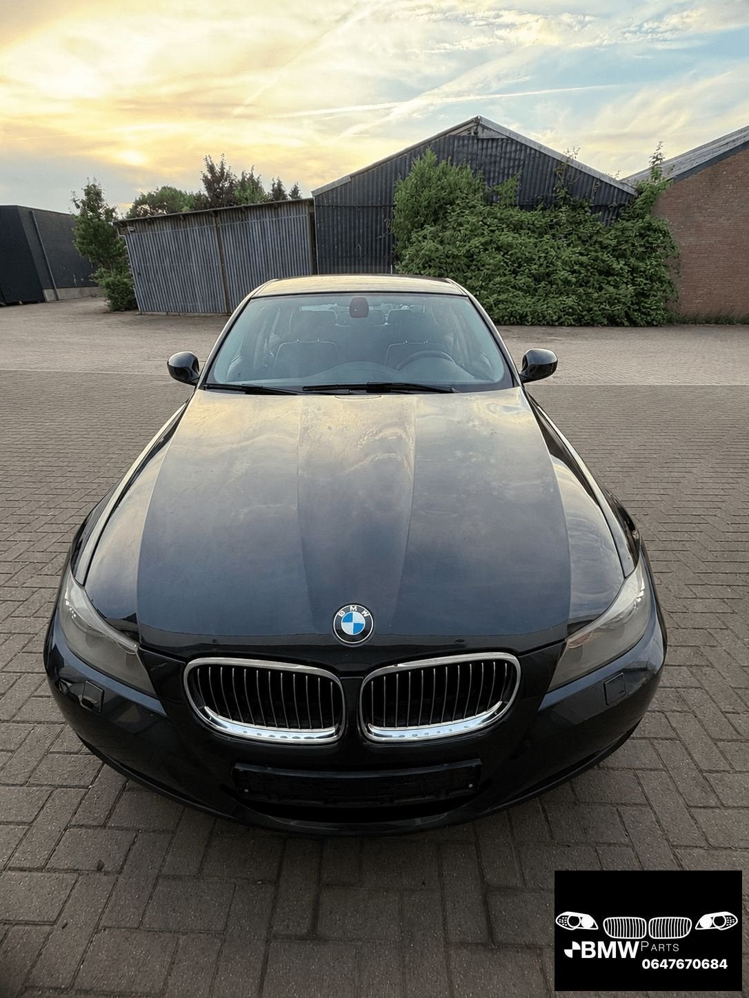 Voorkop BMW 3-Serie E90 E91 LCI bi-xenon zwart schwarz, Auto-onderdelen, Gebruikt, -, Ophalen of Verzenden, Bumper