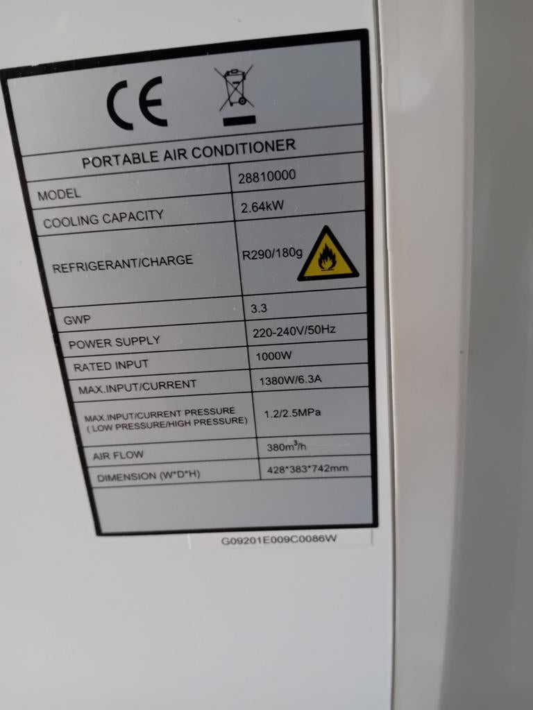 Airco toestel, Ophalen