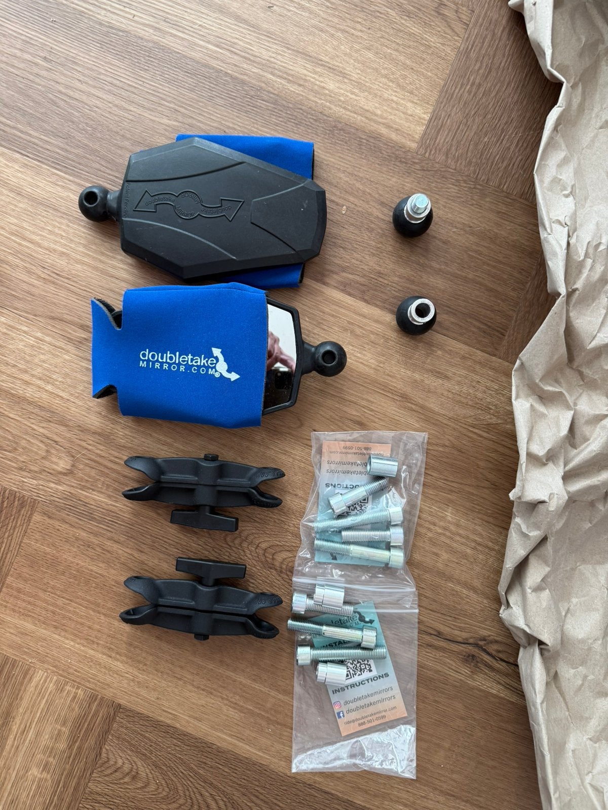 Doubletake Spiegels | Adventure kit | Compleet | Mirrors, Motoren, Accessoires | Overige, Ophalen, Zo goed als nieuw