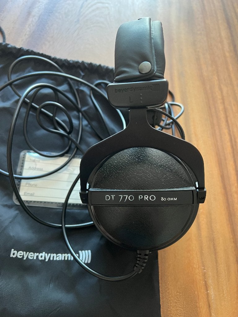 Beyerdynamic DT 770 PRO 80 Ohm – studiokoptelefoon, Audio, Tv en Foto, Hoofdtelefoons, Gebruikt, Studio / DJ, Beyerdynamic, Zwart