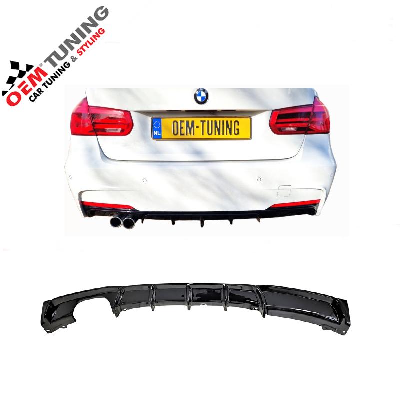 M‑Performance Style Diffuser 00-- F30/F31 Hoogglans Zwart, Auto-onderdelen, Nieuw, Ophalen of Verzenden, Achter, Bumper