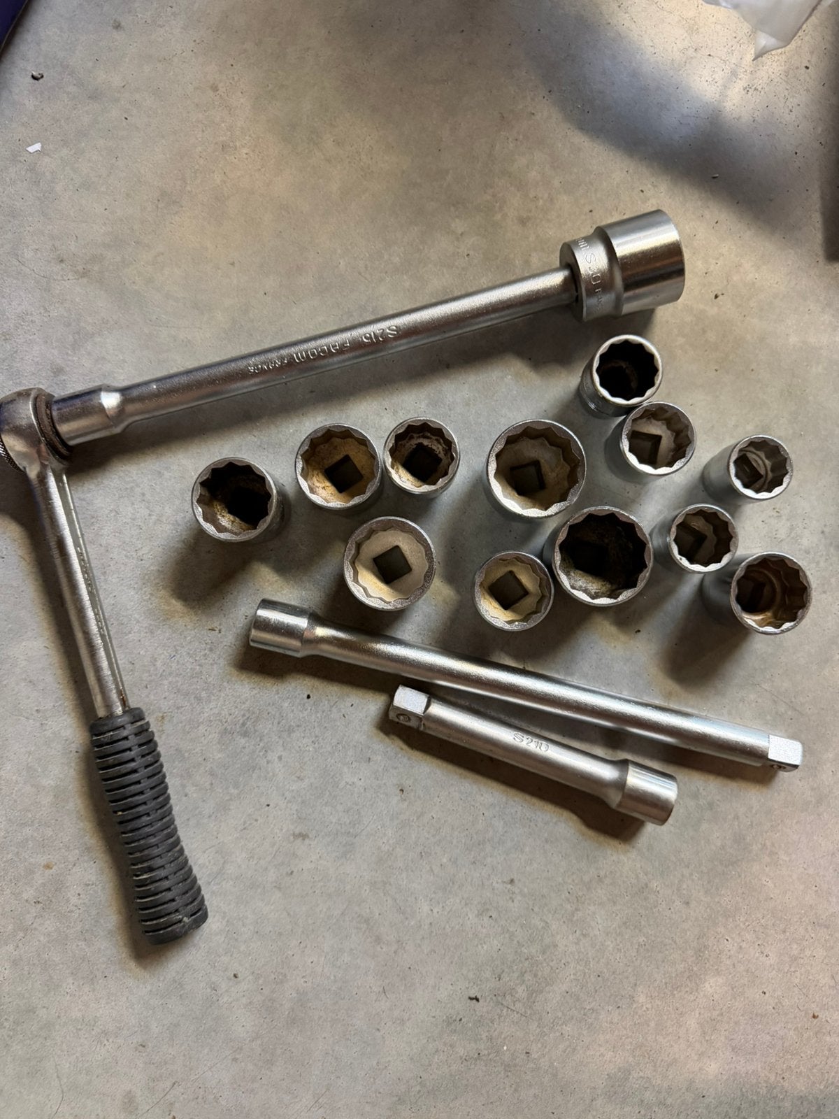 1/2” ratel sleutel Facom, Ophalen, Gebruikt