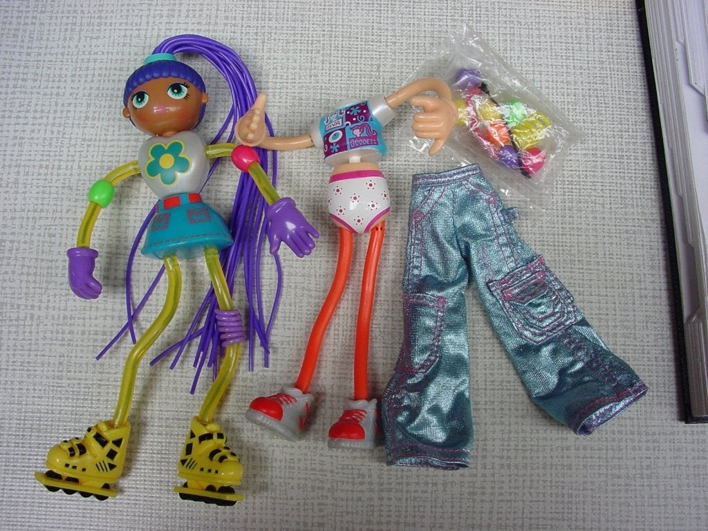 Betty Spaghetti op rolschaatsen + pop Mac Donalds, Ophalen of Verzenden, Zo goed als nieuw, Overige typen