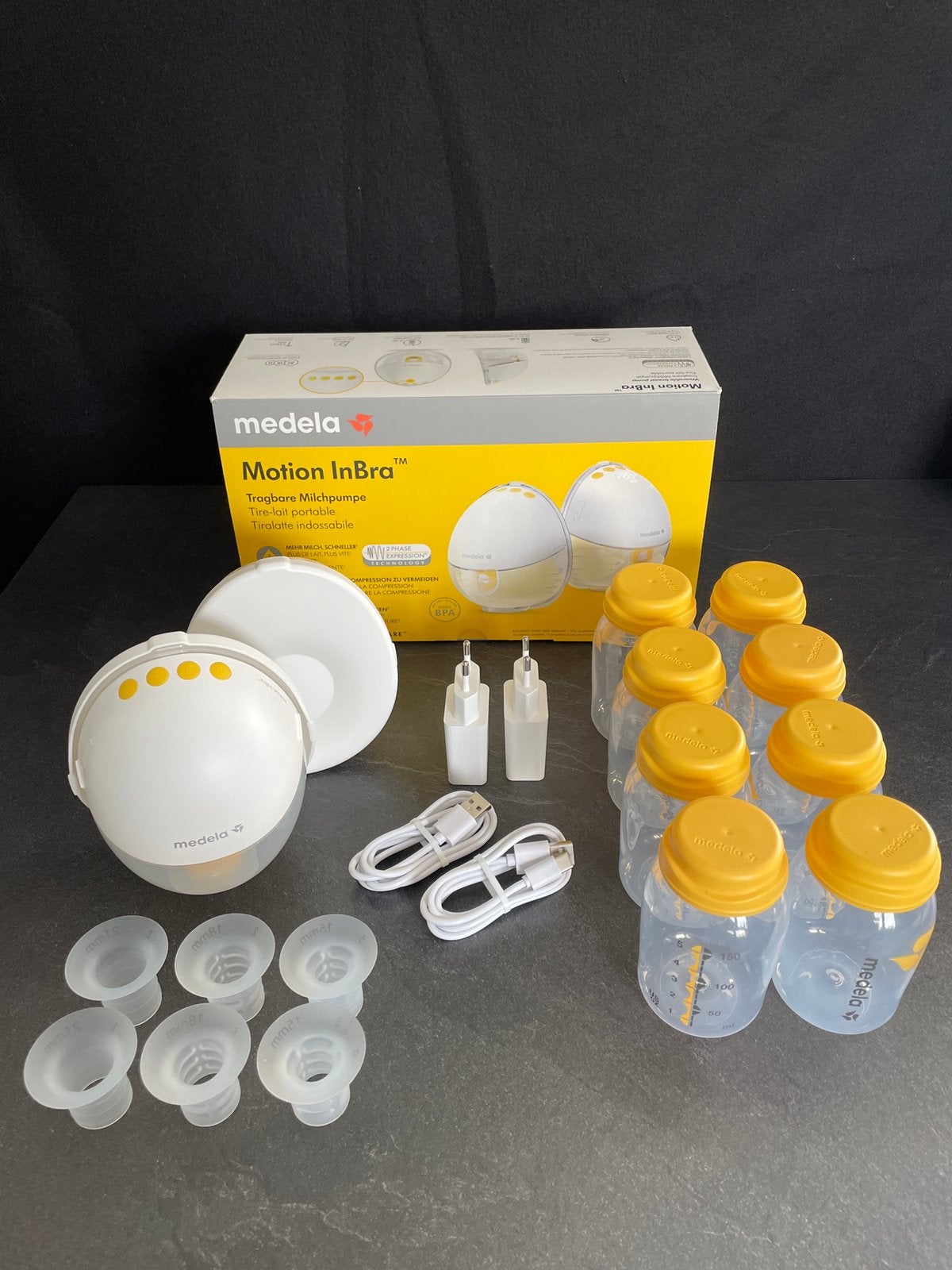 Medela Motion Inbra - Tire-lait et biberons de rangement, Enlèvement, Comme neuf, Tire-lait