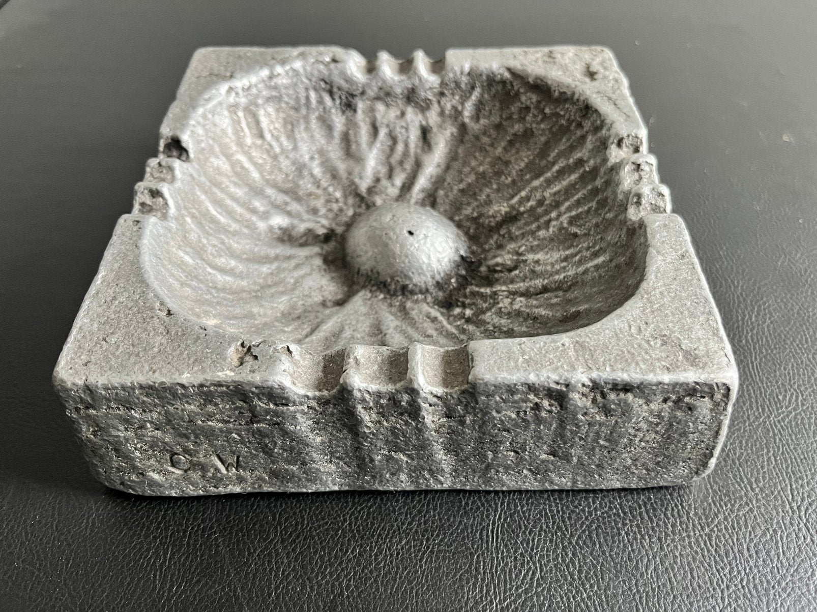 Willy Ceysens (CW) Brutalistische Aluminium Asbak - Jaren 60, Ophalen of Verzenden