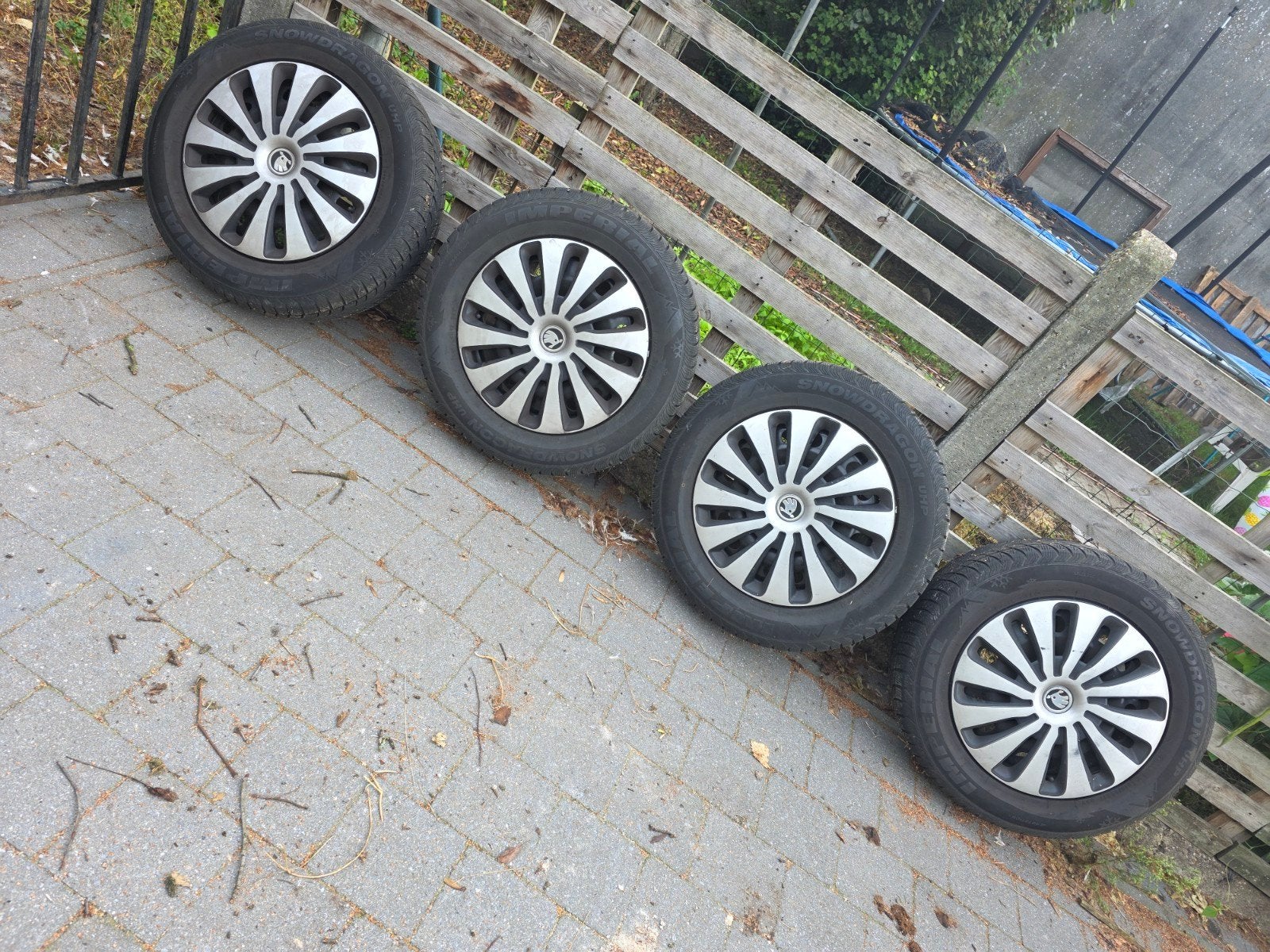 winterbanden met velgen, Ophalen