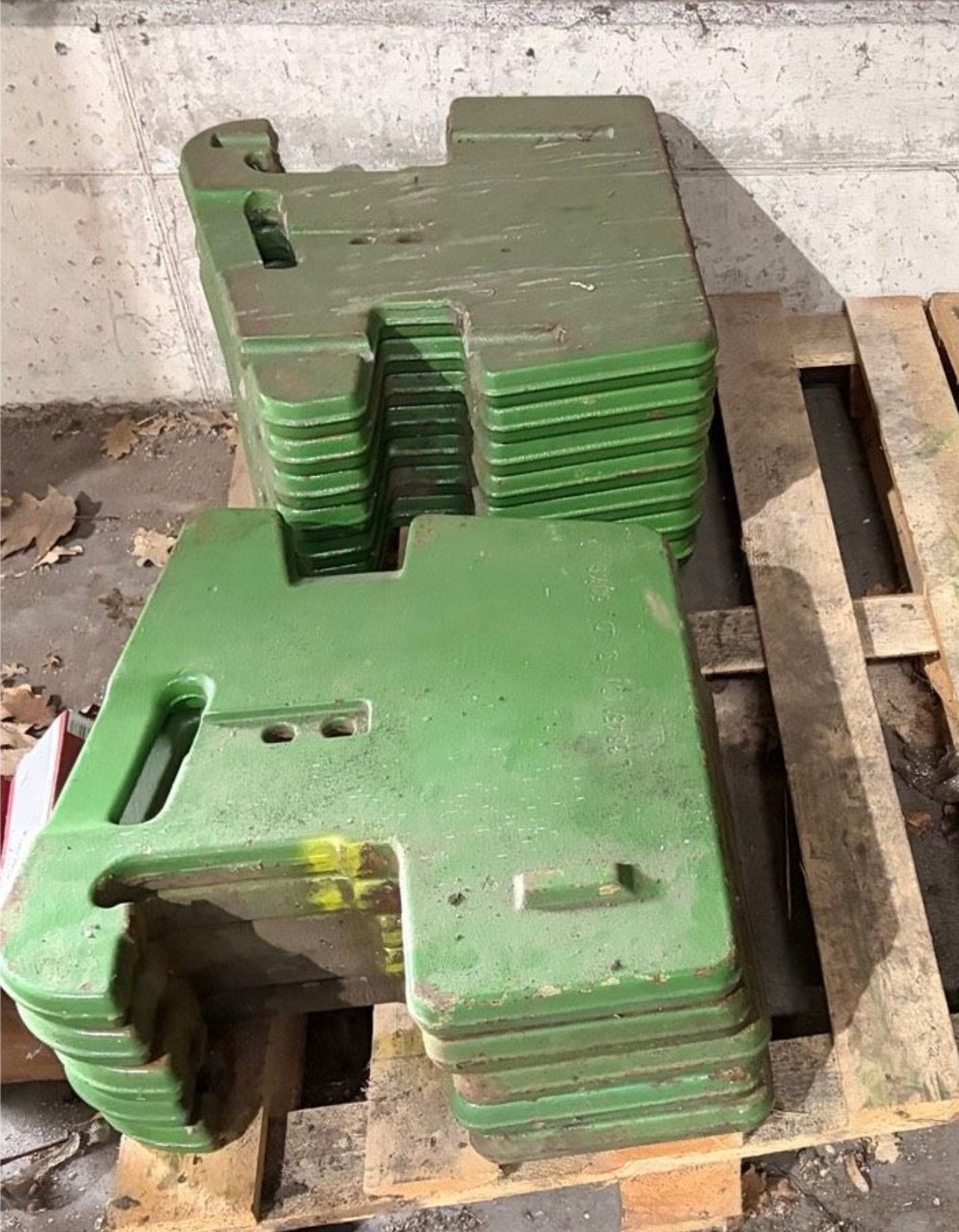 John deere gewichten 50kg, Ophalen, John Deere