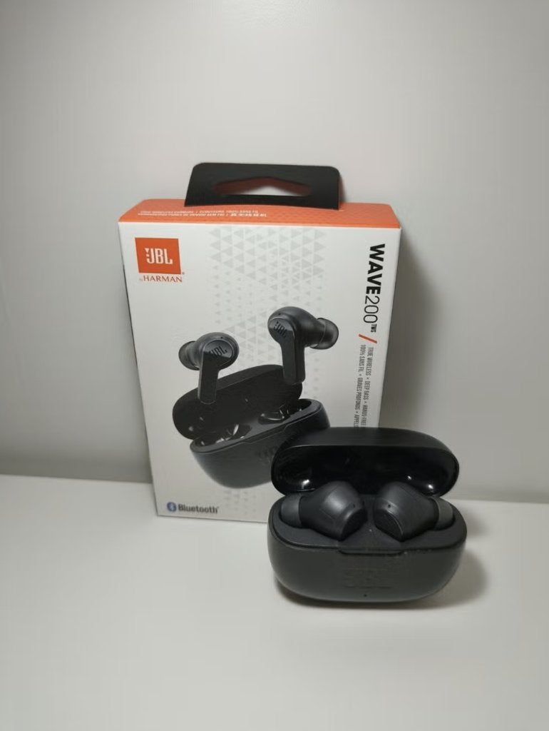Écouteur sans fils JBL Wave 200, Gebruikt, Zwart, In gehoorgang (in-ear), Bluetooth