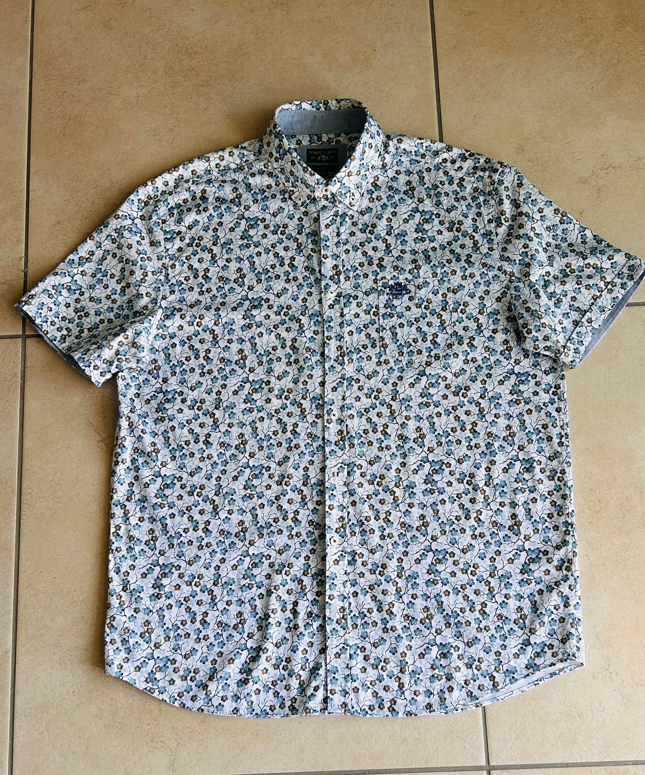 State of Art herenhemd – XL (Regular Fit), Kleding | Heren, Overhemden, Zo goed als nieuw, Blauw, Ophalen of Verzenden