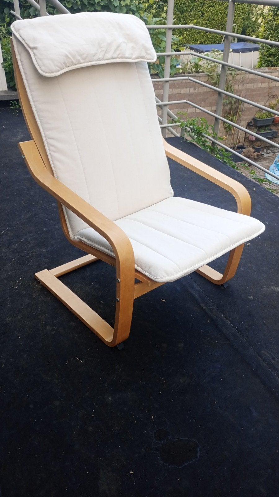 Ikea Poäng stoel, Jardin & Terrasse, Chaises longues, Enlèvement, Utilisé