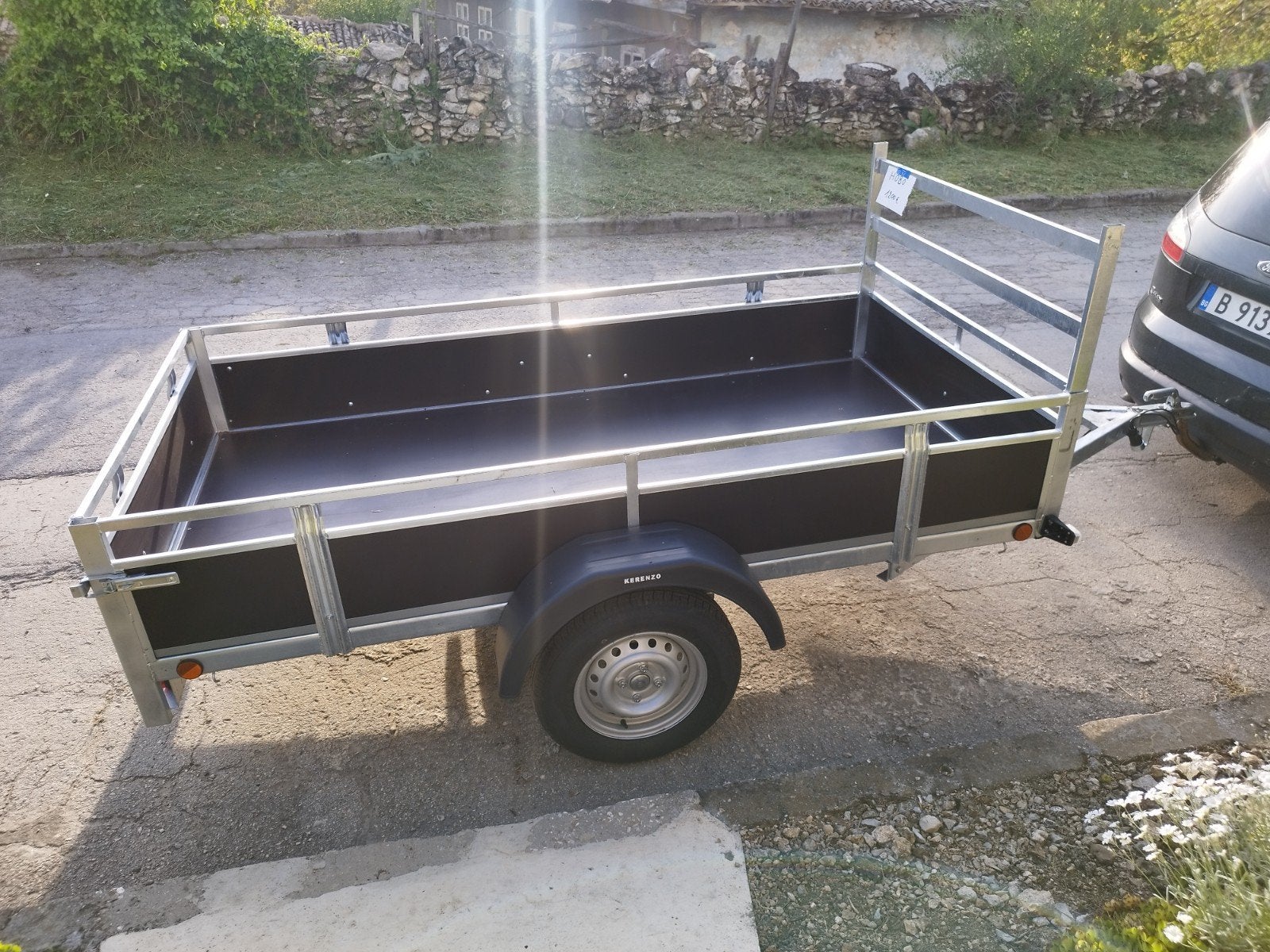 nieuwe enkelas kerenzo 2m50 x 1m30, Auto diversen, Aanhangers en Bagagewagens, Ophalen