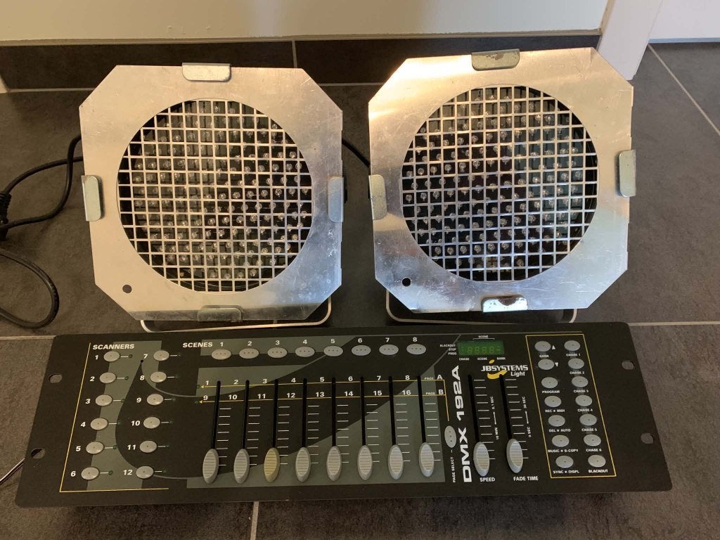 DMX Controller + 2 Led Par's, Muziek en Instrumenten, Ophalen of Verzenden, Gebruikt, Licht, Geluidgestuurd