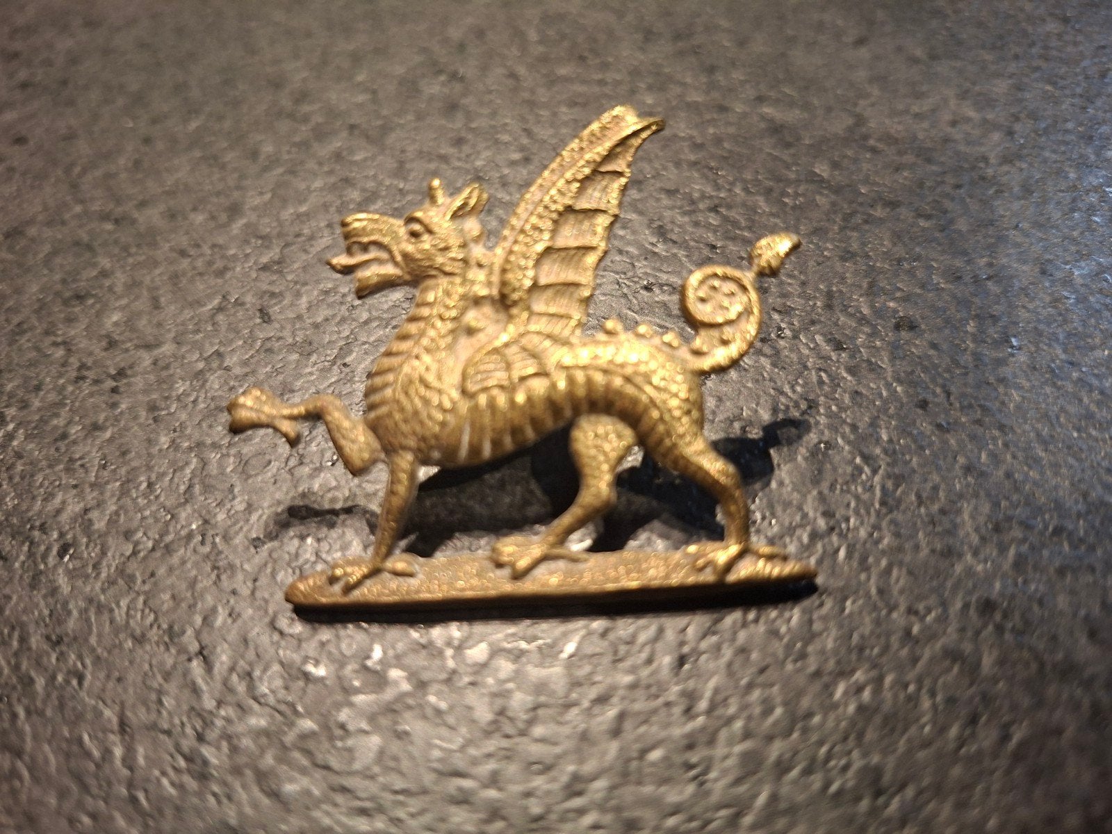 Badge de casquette anglaise de la Seconde Guerre mondiale, Enlèvement ou Envoi