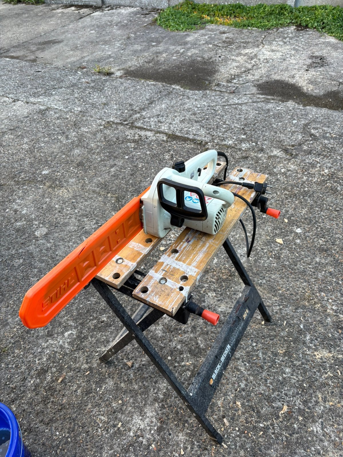 Scie à chaîne Stihl, Bricolage & Construction, Tronçonneuse, 1200 watts ou plus, 30 à 70 mm, Enlèvement