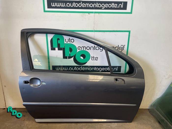 Portière 2portes droite d'un Peugeot 207 (207 06-) (EZW), -, 3 mois de garantie, Utilisé, Porte
