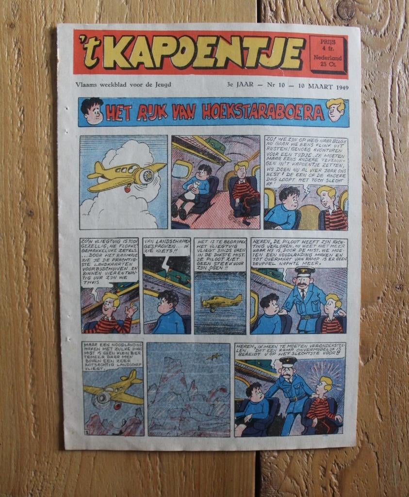 't Kapoentje 1949 nr 10 weekblad, Boeken, Stripverhalen, Gelezen, Eén stripboek, Ophalen of Verzenden