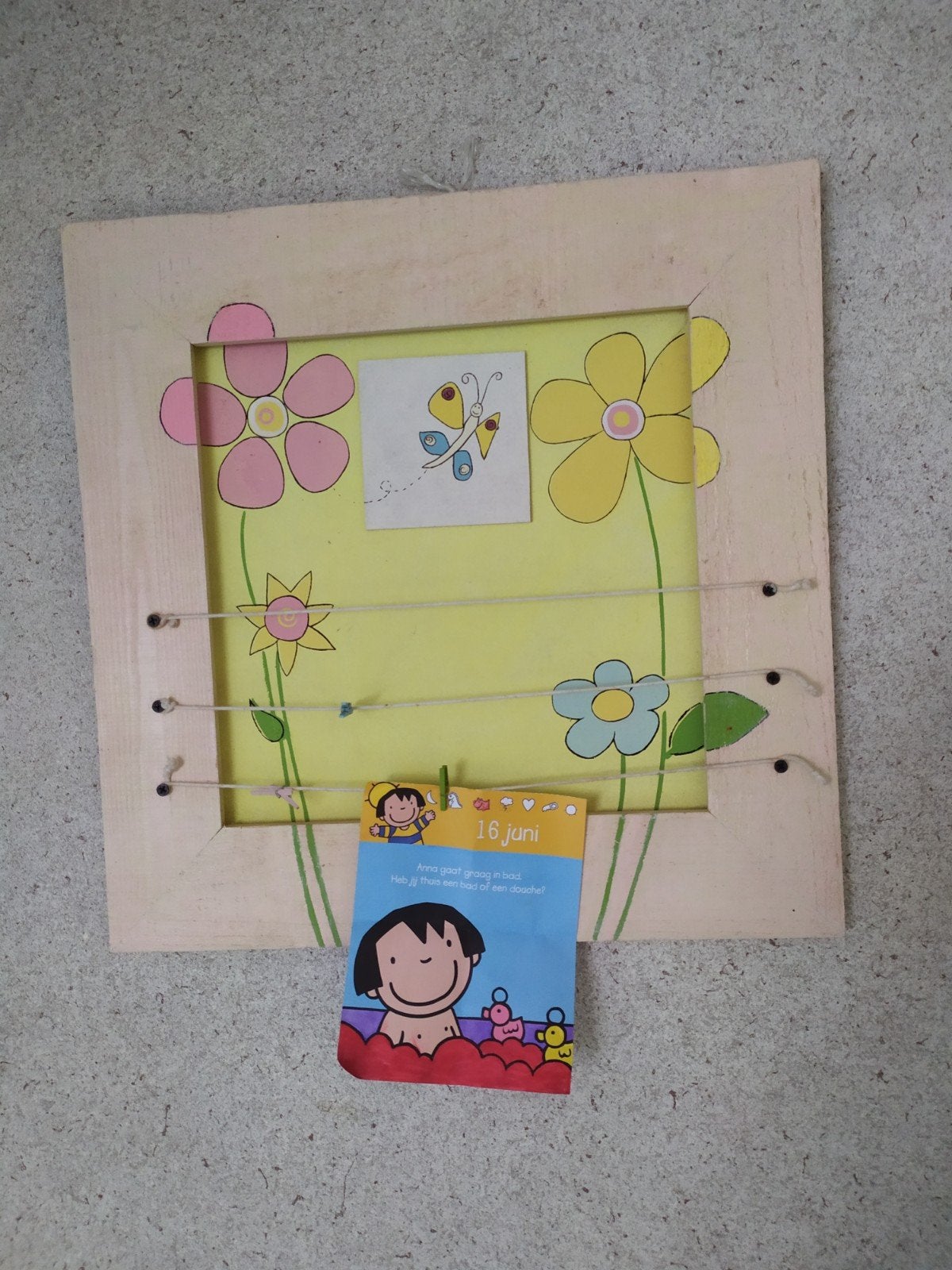 Houten wandbord met knijpers vanaf 4 jaar, Kinderen en Baby's, Ophalen of Verzenden