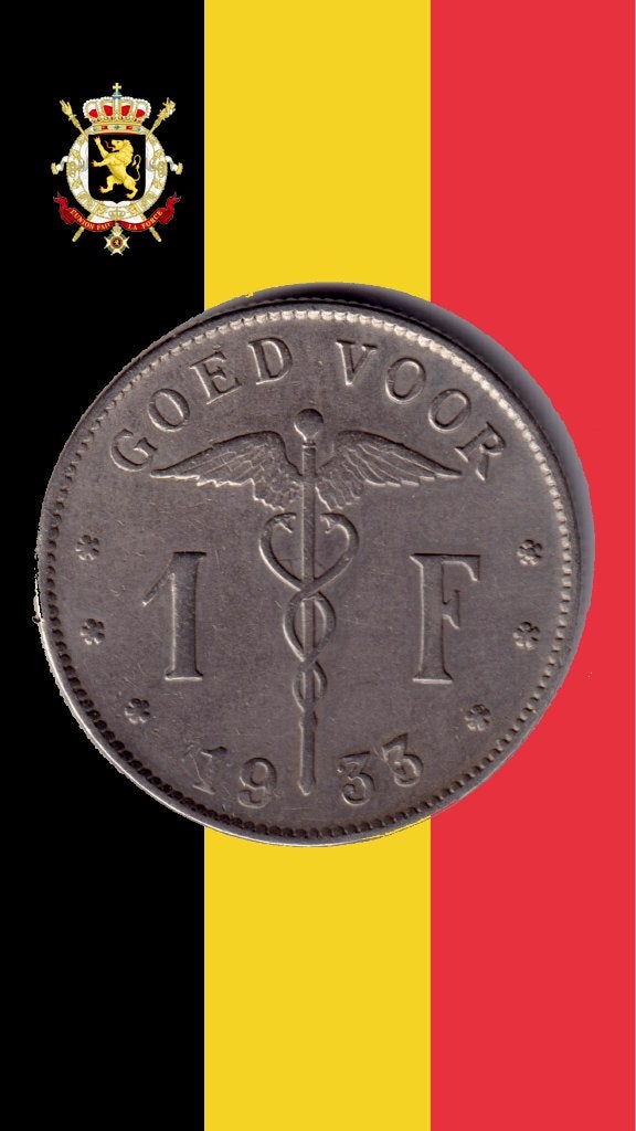 ZEER ZELDZAAM: 1 frank 1933 VL - Albert I, Postzegels en Munten, Munten | België, Losse munt, Verzenden