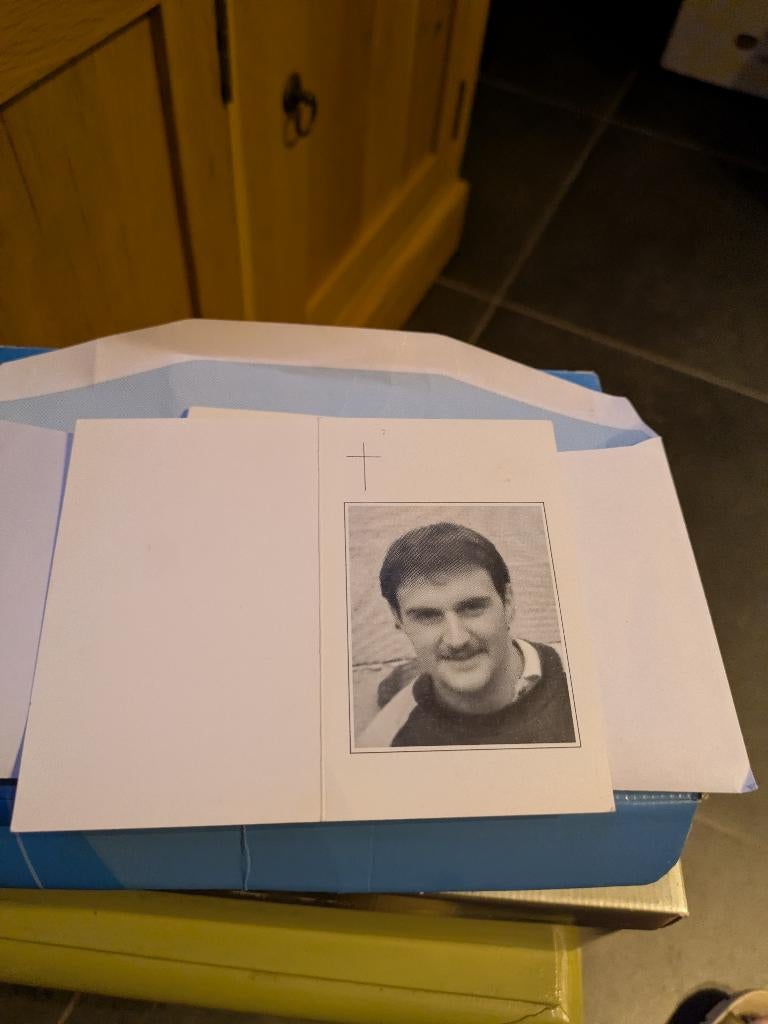 Danny De baedts, Enlèvement ou Envoi, Image pieuse