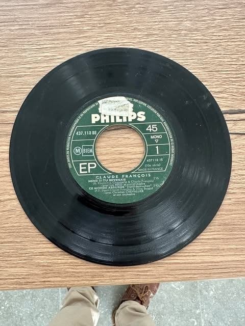 single vinyle Philips Claude francois, CD & DVD, Enlèvement ou Envoi, Utilisé, Autres genres