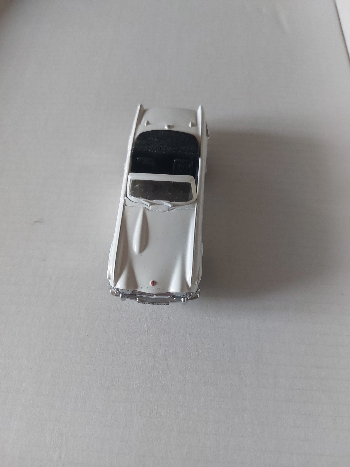 voiture miniature Triumph hérald cabriolet blanche, Enlèvement, Voiture