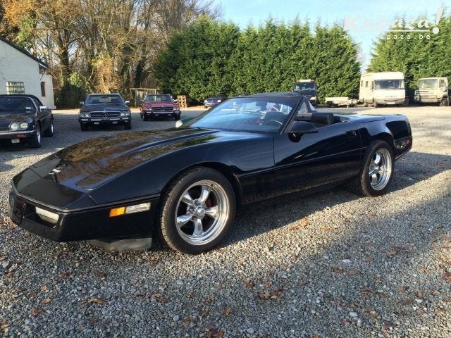 Chevrolet Corvette  C4 Cabrio 1987, Auto's, Automaat, Achterwielaandrijving, Zwart, Leder