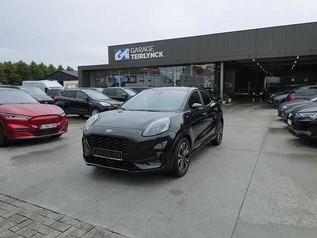Ford Puma ST-line 1.0 i MHEV 125pk Elek Koffer '20 50000km, Auto's, Puma, Euro 6, Zwart, Bedrijf
