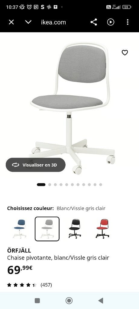 Siège enfant, Maison & Meubles, Chaises de bureau, Enlèvement, Comme neuf, Chaise de bureau