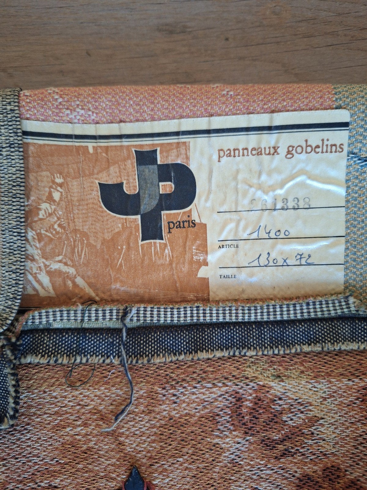 Gobelin wandtapijt 130 cm x 72 cm, Ophalen