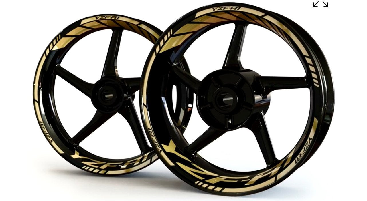 Kit autocollant pour jante yamaha r1 neuf, Motos, Enlèvement, Neuf