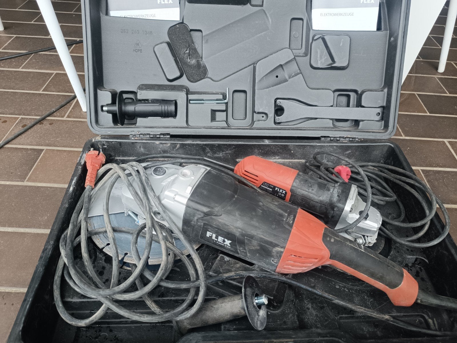 Set slijpmachines flex, Bricolage & Construction, Outillage | Meuleuses, Enlèvement, Utilisé