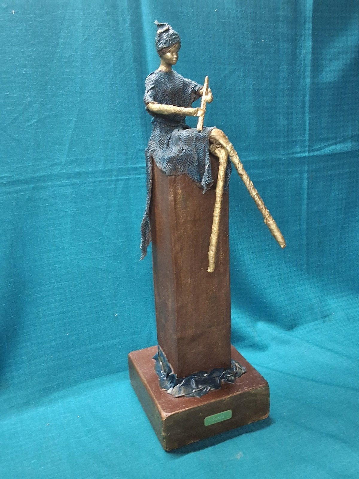 moderne sculptuur, beels 65cm hoog., Ophalen