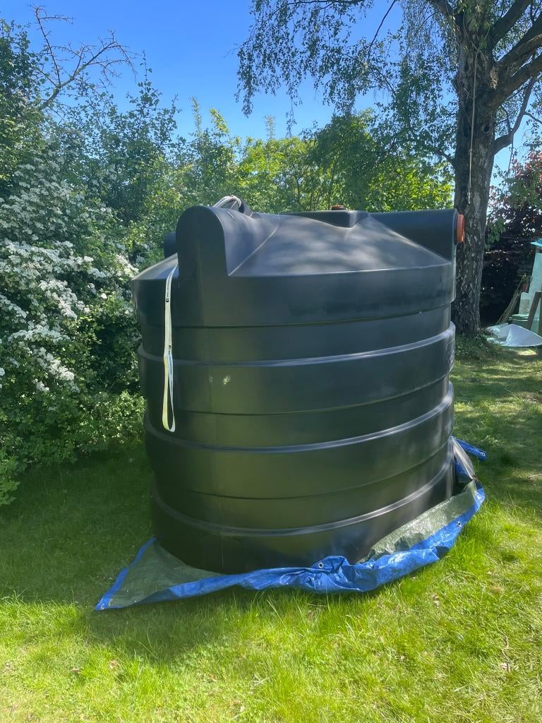 Regenwater tank 5000 liter + schacht + klinkerdeksel, 150 liter of meer, Ophalen, Nieuw, Kunststof