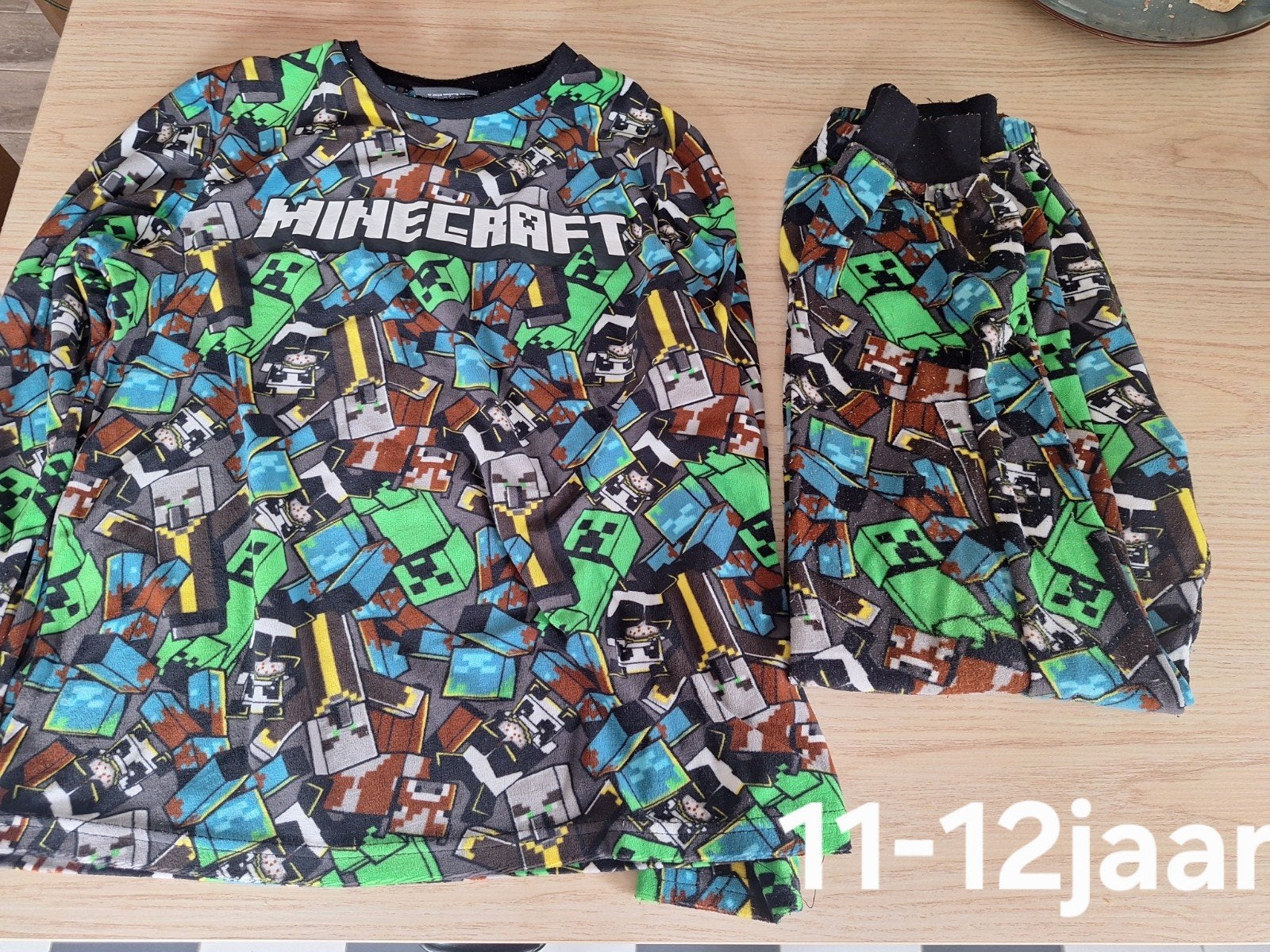 Pyjama minecraft, Kinderen en Baby's, Kinderkleding | Maat 158, Ophalen