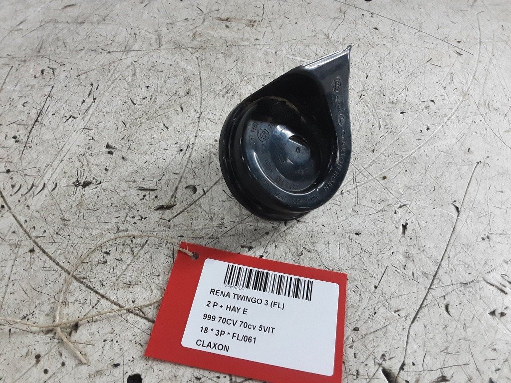 AVERTISSEUR/KLAXON Renault Twingo III (AH) (256100416R), Renault, Mevr. I. Hauben, Utilisé, Rue de l'Espoir 34 34
4030  GRIVEGNÉE, BE