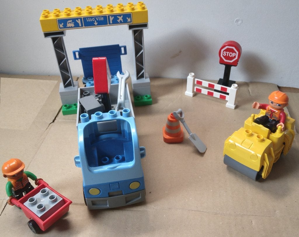 Road Construction - Duplo (Town) #5652 (2010), Ophalen, Gebruikt, Compleet, Duplo