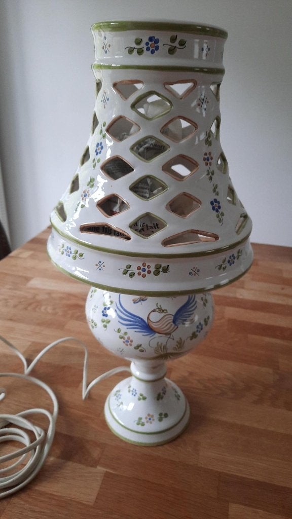 faience Moustiers Lampe, Antiquités & Art, Enlèvement