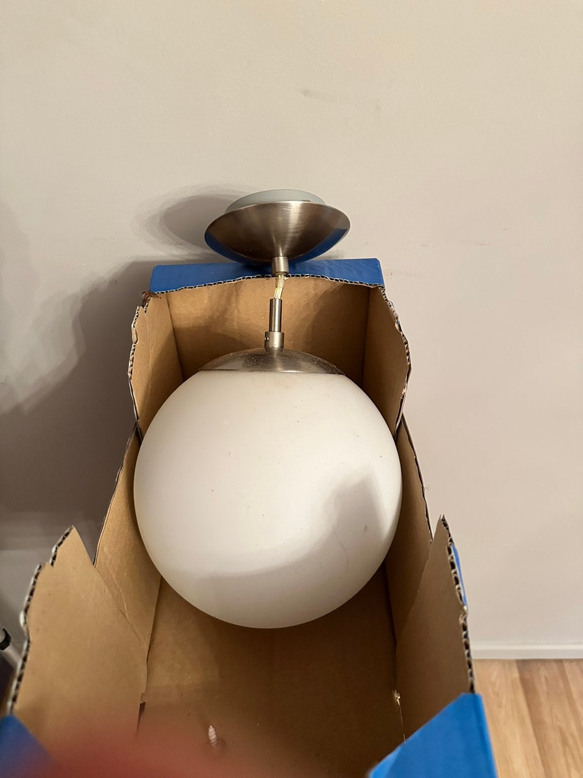 Lampe suspendue de style du milieu du XXe siècle, vers 1960, Enlèvement, Comme neuf, Suspension, Vintage