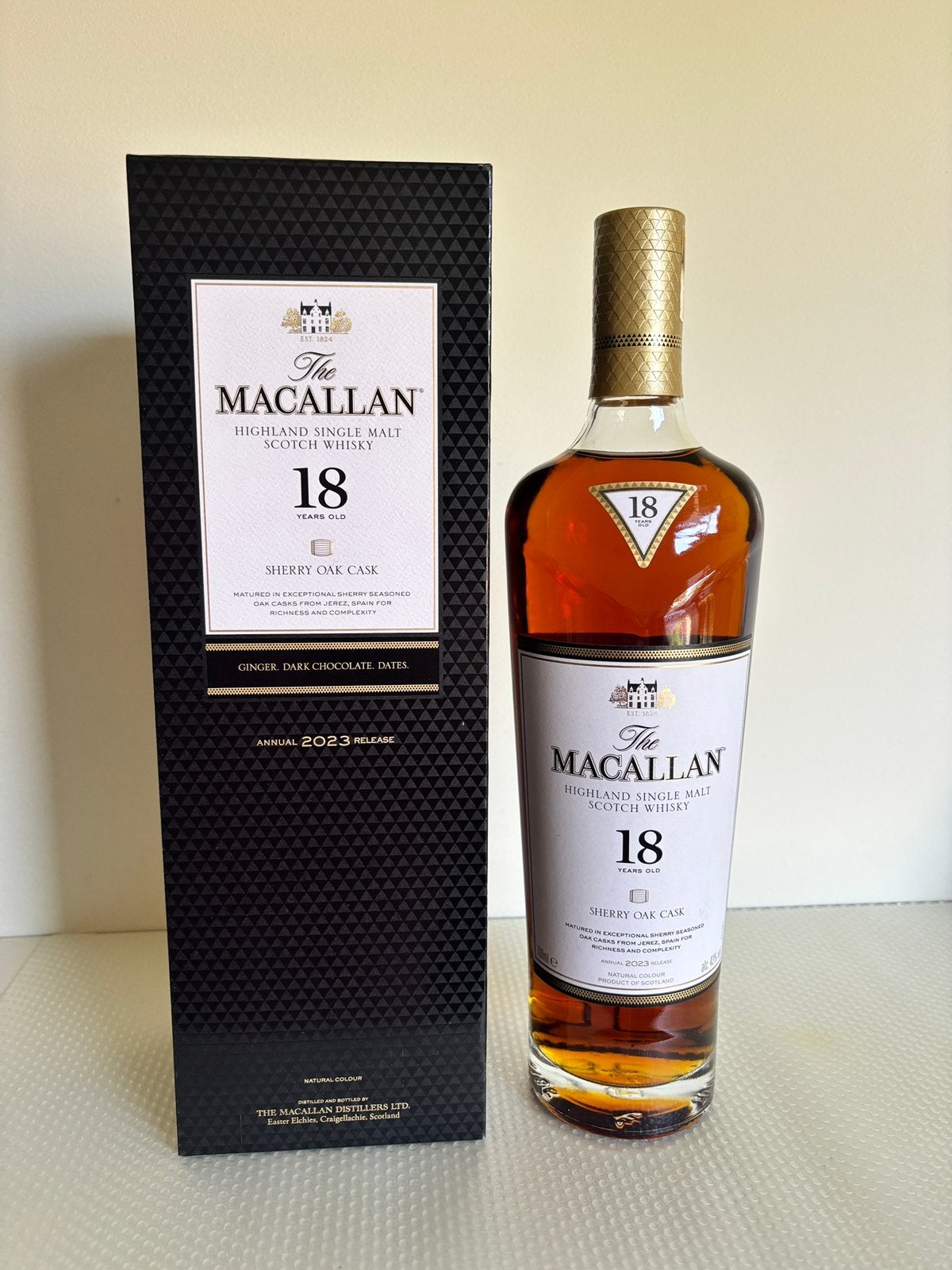 Macallan 18y sherry oak 2023, Verzamelen, Ophalen of Verzenden, Nieuw