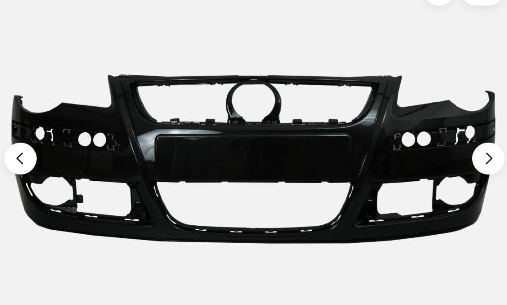 Voor bumper Vw Polo 9N Zwart, Ophalen, Voor, Volkswagen, Bumper