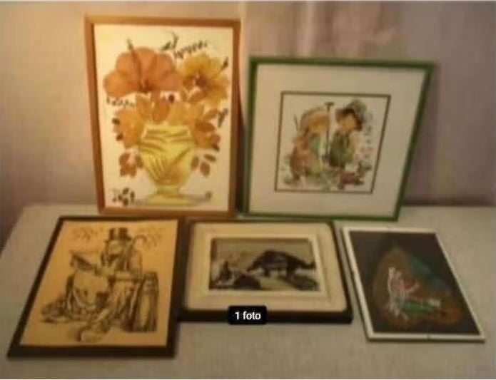 5 Mooie Verschillende soorten Kunstwerken, Huis en Inrichting, Woonaccessoires | Schilderijen, Tekeningen en Foto's, Ophalen of Verzenden