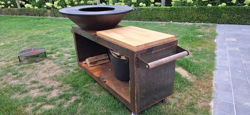 Bbq cortenstaal, Ophalen