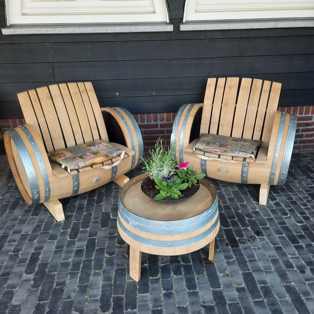 Houten Tuinbankje ,tuinstoel, Tuin en Terras, Tuinsets en Loungesets, Ophalen